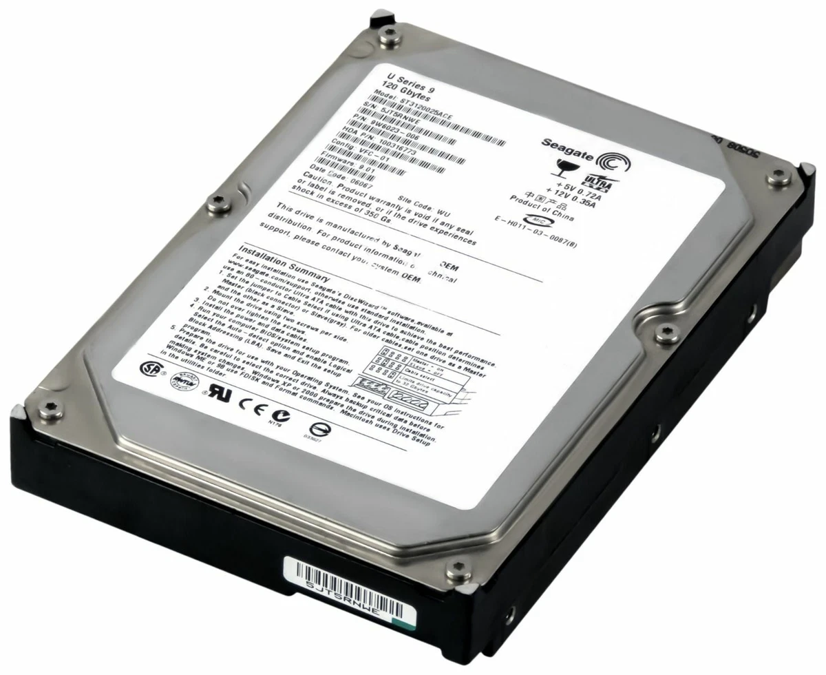 Seagate 2 MB Cache 120 GB Storage Capacity Internal Hard Disk