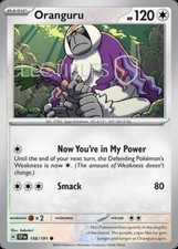 Pokemon Surging Sparks 156/191 Oranguru  Reverse Holo