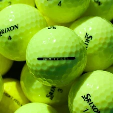 24 Srixon Soft Feel Yellow Used Golf Balls Near Mint 5A/4A Quality FREE SHIPPING