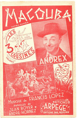 Partitur cht acc 1947 - Macouba, Rumba aus dem Film ''Die drei Cousinen'' - ANDREX
