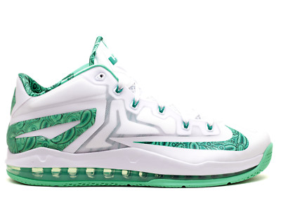 Nike Max Lebron 11 XI Low Size 11 White Green Nike Max Lebron XI Low Men main image 3