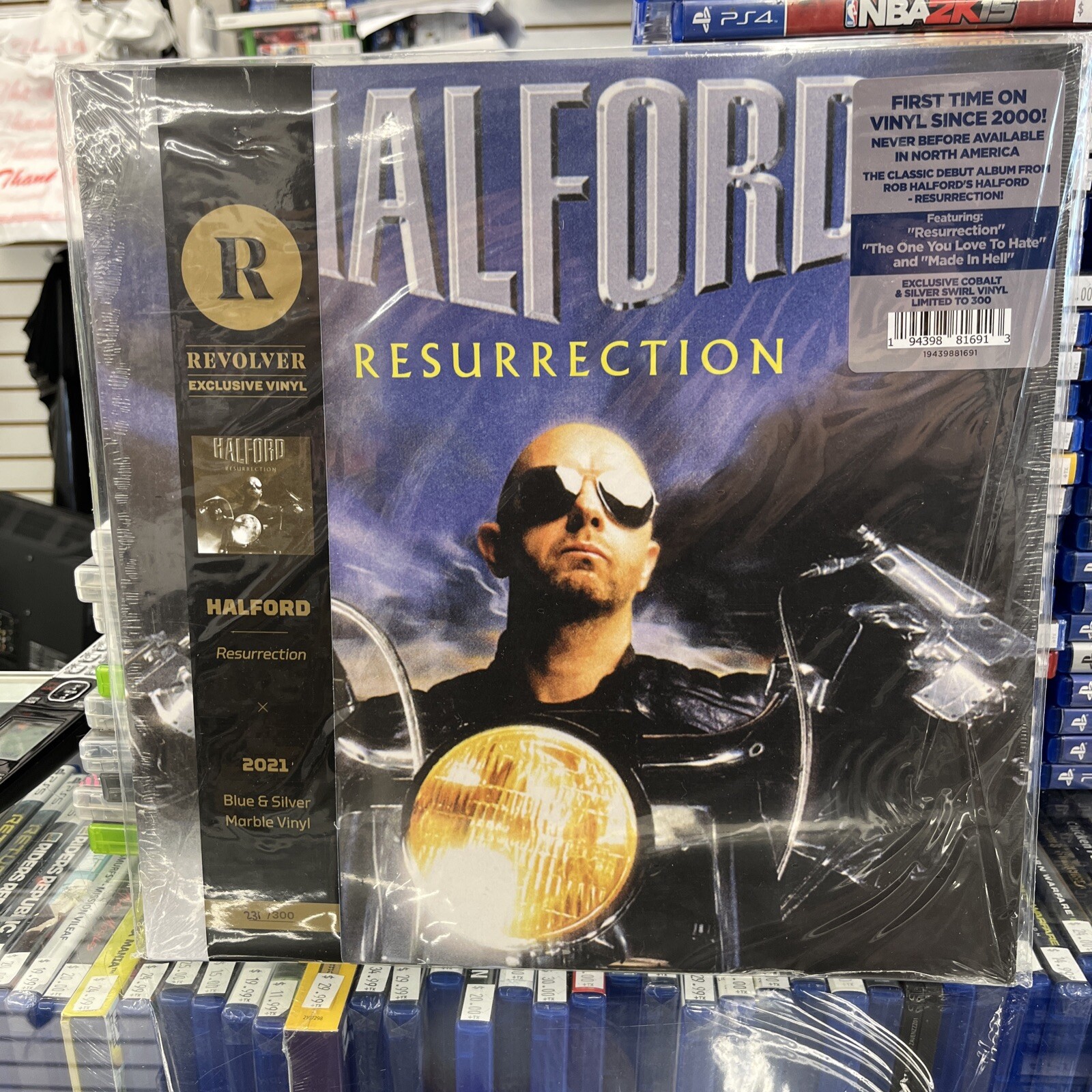 Rob Halford Resurrection Cobalt Blue and Silver Swirl Vinyl 2-LP /300