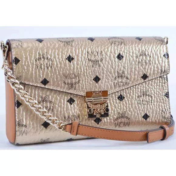 Shop MCM Millie Visetos Crossbody Bag