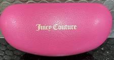 Juicy Couture Eye Sun Glasses Large Hard Case Pink Clamshell Box 6  Long