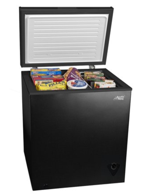Arctic King 5 cu.ft. Chest Freezer Ice Chest 5CF - Black ...
