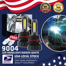 9004 LED Headlight Kit High-Low Bulbs 6000K 65W For 1986-1992 Toyota Corolla
