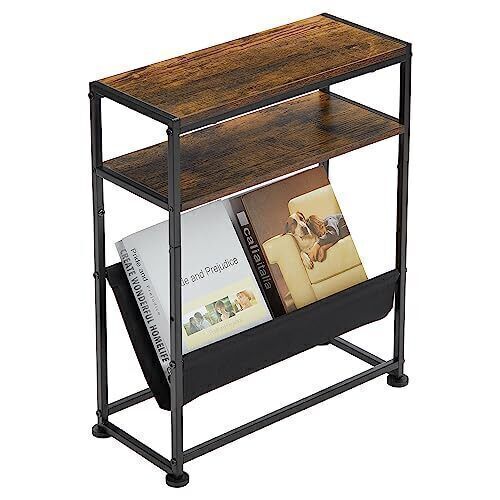 Small Side Table for Small Spaces - Narrow Small End Tables 