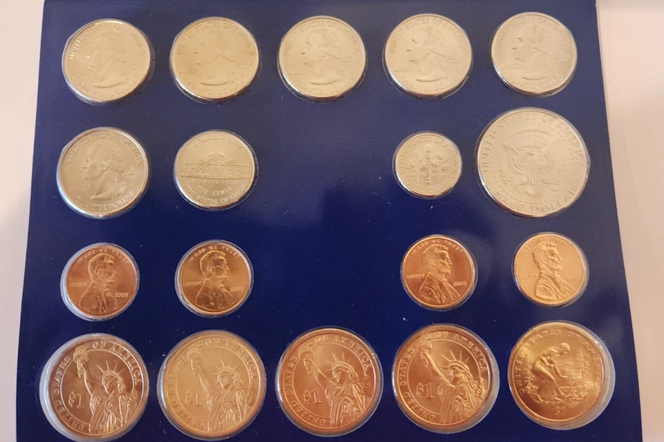 2009 US MINT UNCIRCULATED BU P&D 36 COIN SET Philadelphia and Denver Mint. - Image 2 of 4