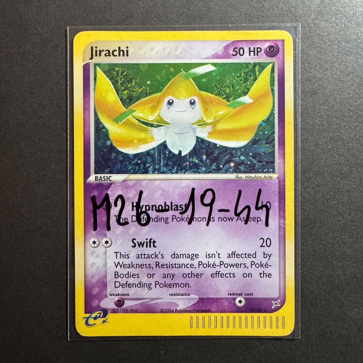 Jirachi 97/95 EX Team Magma Team Aqua 2004 Secret Rare Holo e