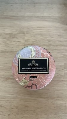 VOLUSPA Mini Tin Candle KALAHARI WATERMELON Coconut Wax Bougie Parfumee NEW
