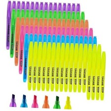 Highlighters - 100 Pack Assorted Colors, 6 Colors Bulk, 100 Count Pack of 1 