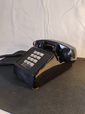   Vintage Black Push Button Touch tone Desk Phone Home Office 70s 80s 90s Clean 