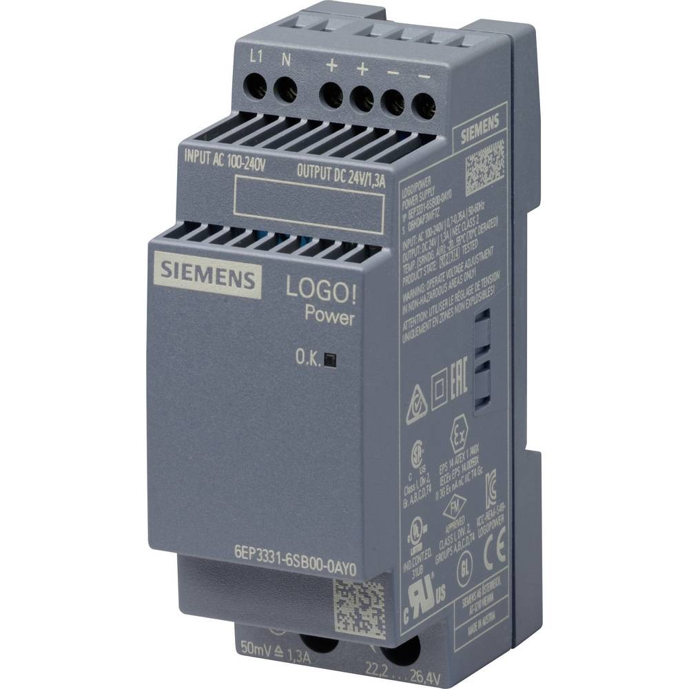 Siemens 6EP3331-6SB00-0AY0 24 V alimentation haut rendement avec protection contre surcharges