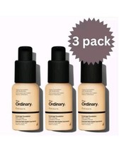 The Ordinary Coverage Foundation SPF15 Make Up 30ml - 3 pack brand new