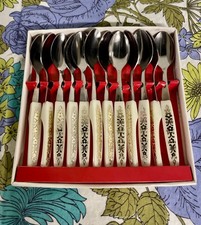 LITTLE SPOON VINTAGE 12 PIECE SET STAINLESS STEEL SET FLATWARE - MADE IN JAPAN