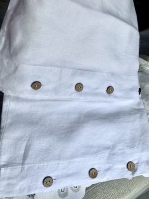 Pair Simple&Opulence 100% Linen Euro Sham Pillow Covers Belgian Flax-