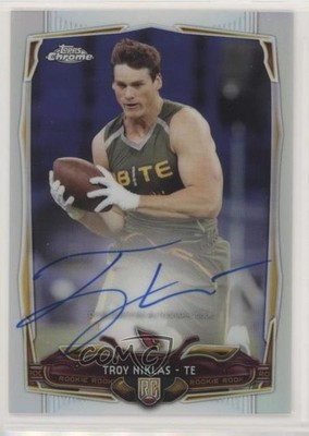2014 Topps Chrome Refractor Rookie Auto 129/150 Troy Niklas #182 Auto RC 1x9