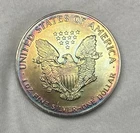 1993 American Silver Eagle Monster Rainbow Toning Tone 1 oz ASE Raw Troy Ounce B