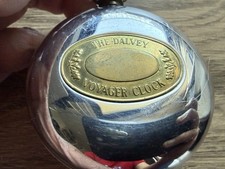 Dalvey Pocket Watch Travel Alarm Clock World (Map) Time Theme Tested And Works!!