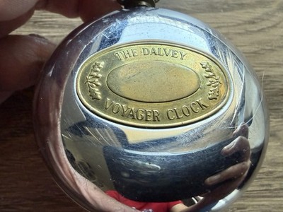 Dalvey Pocket Watch Travel Alarm Clock World (Map) Time Theme Tested And Works!!