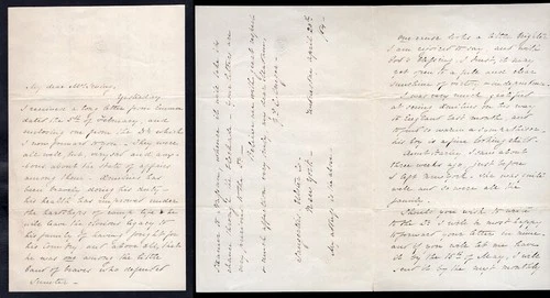 USA Civil War Period 1864 Letter, Saugerties NY, "Defended Sumter", Camp Life