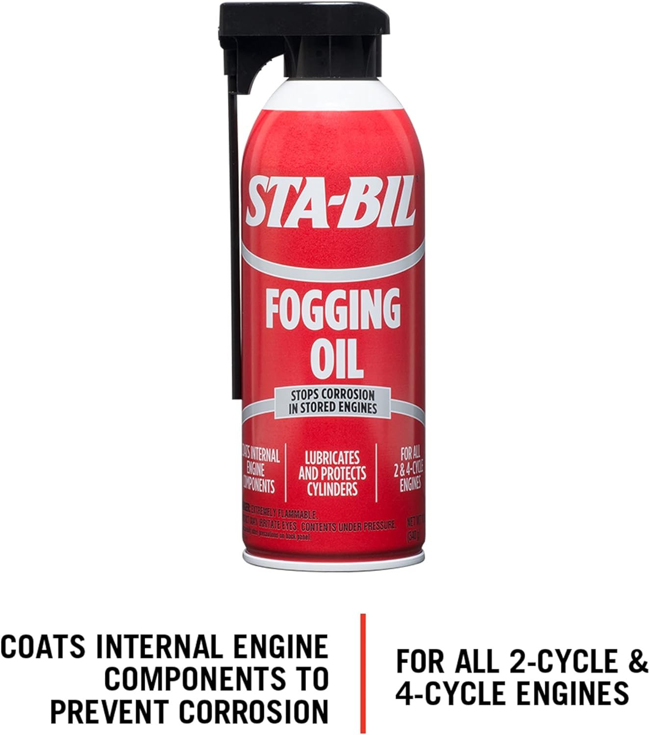 STA-BIL (22001) Fogging Oil - Stops Corrosion In Stored Engines - 12 Ounce 
