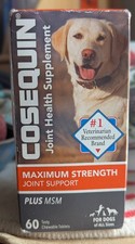 Cosequin for dogs 60 TABLETS NEW Ex 8/2028