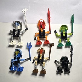 2001 Lego Bionicle TURAGA - All 6 Village Elders of Mata Nui &nbsp;8540 - 8545