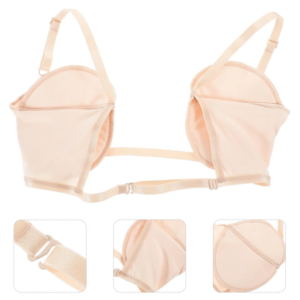 Sweat Absorbent Pad Invisible Armpit Sweat Pads Washable Sweat Pads for Women - Image 3 of 4