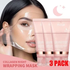 3X Collagen Night Wrapping Mask Overnight Peel-Off Mask Moisturizing Anti-Aging