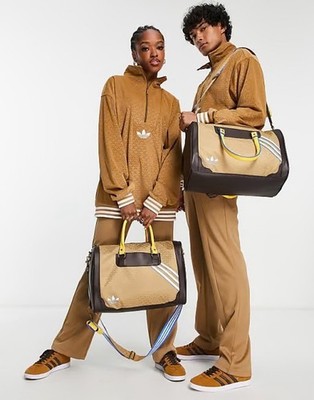  LIMITED EDITION   70s Rare  ADIDAS ORIGINALS Brown Adicolor 70s Duffle Bag