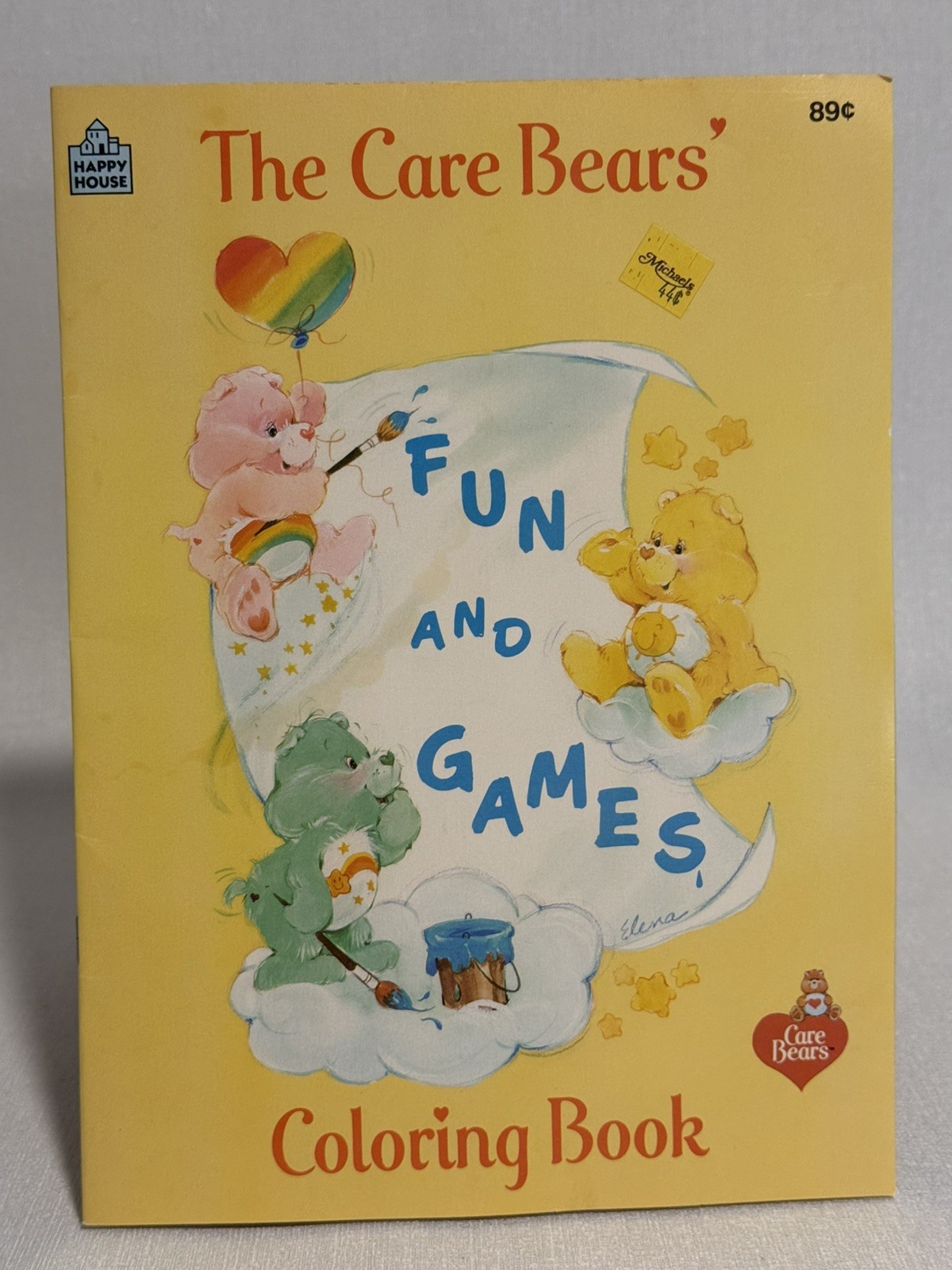 Brand New Unmarked! Vintage 1984 Care Bears Coloring Book
