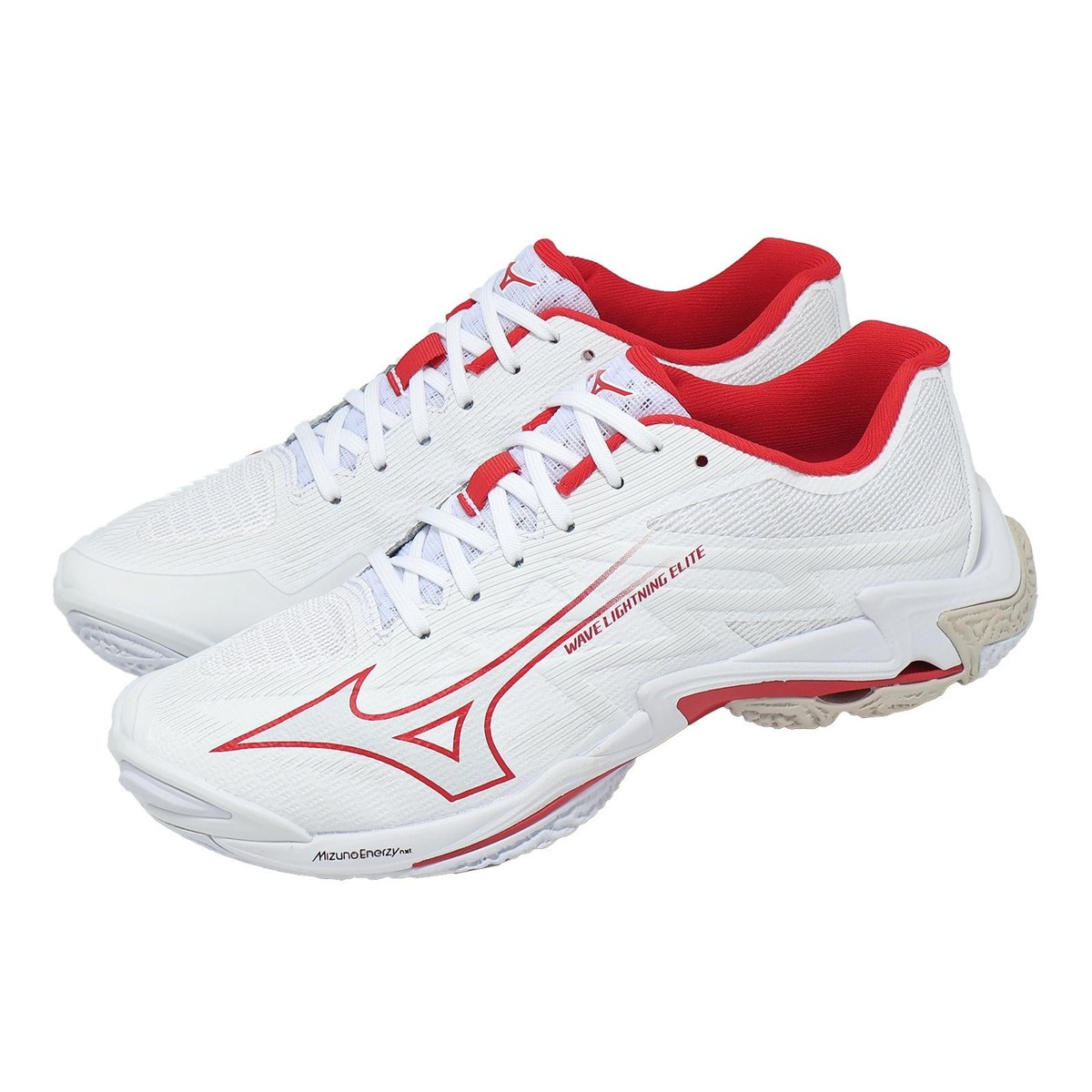 Mizuno Wave Lightning Elite White Red Men Volleyball Sports Shoes