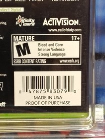 GRADED Call of Duty 4: Modern Warfare &bull; PSA 9.6 A &bull; 1st Print &bull;  Xbox 360
