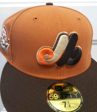 Montreal Expos 25th Anniversary Patch New Era 59FIFTY Fitted Hat 7 1/4