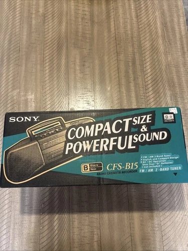 Sony CFS-B15 Vintage Boombox FM/AM Radio Cassette Recorder SEALED New NOS ✅