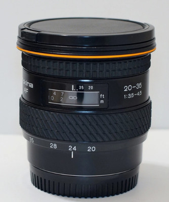 Tokina AF 20-35mm f/3.5-4.5 Lens for Minolta Sony A Mount Appears to be unused.