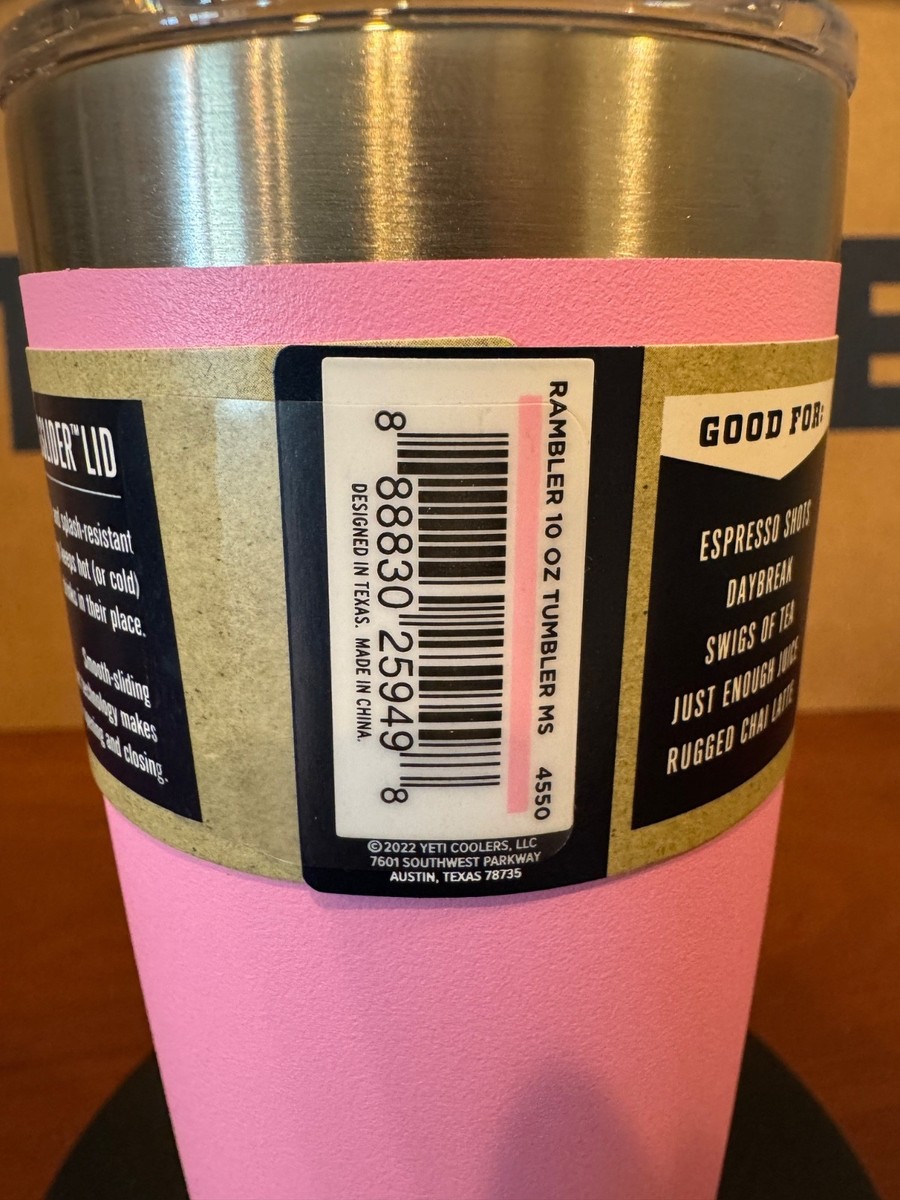 YETI RAMBLER 10 oz TUMBLER **POWER PINK** - RETIRED SIZE! RARE