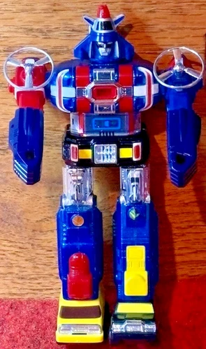 VTG. 1984 Bandai Voltran Dairugger 6" Diecast Toy Robot figure GB-73 Fine Cond.