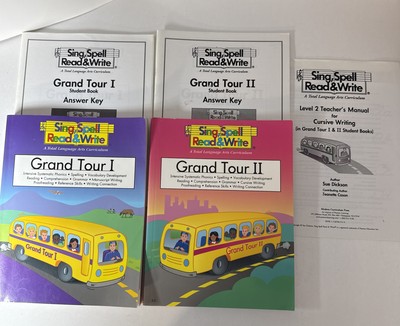 Sing Spell Read Write, Grand Tour 1 & 2,Workbooks W/key, Teacher Manual, Level 2
