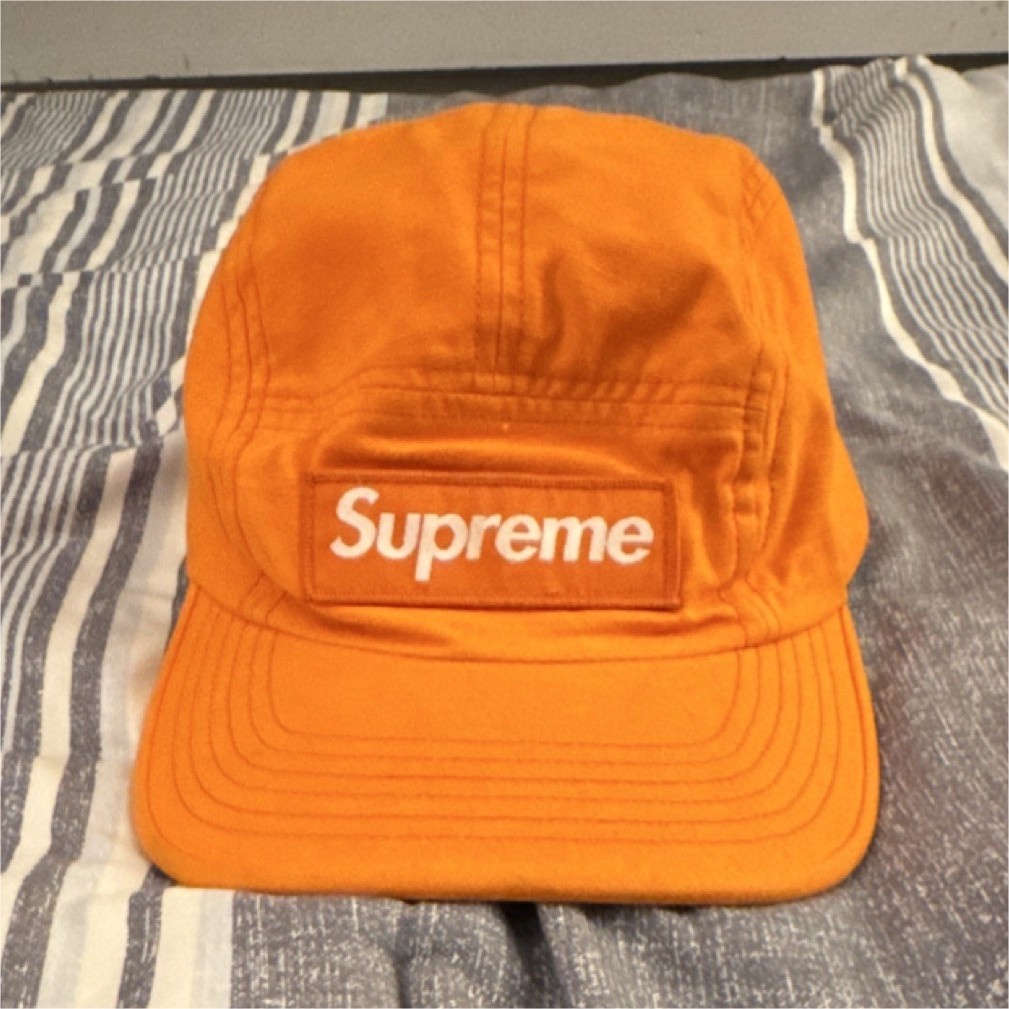 Supreme Orange 5 Panel Adjustable Streetwear Hat … - image 1