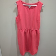 J. Crew Women's Sleeveless Sheath Fully Lined Career Dress in Coral Orange Sz 8
