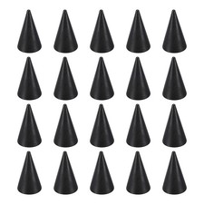 50x29mm Natural Wood Cone Ring Holder, 20 Pack Finger Jewelry Display Stand