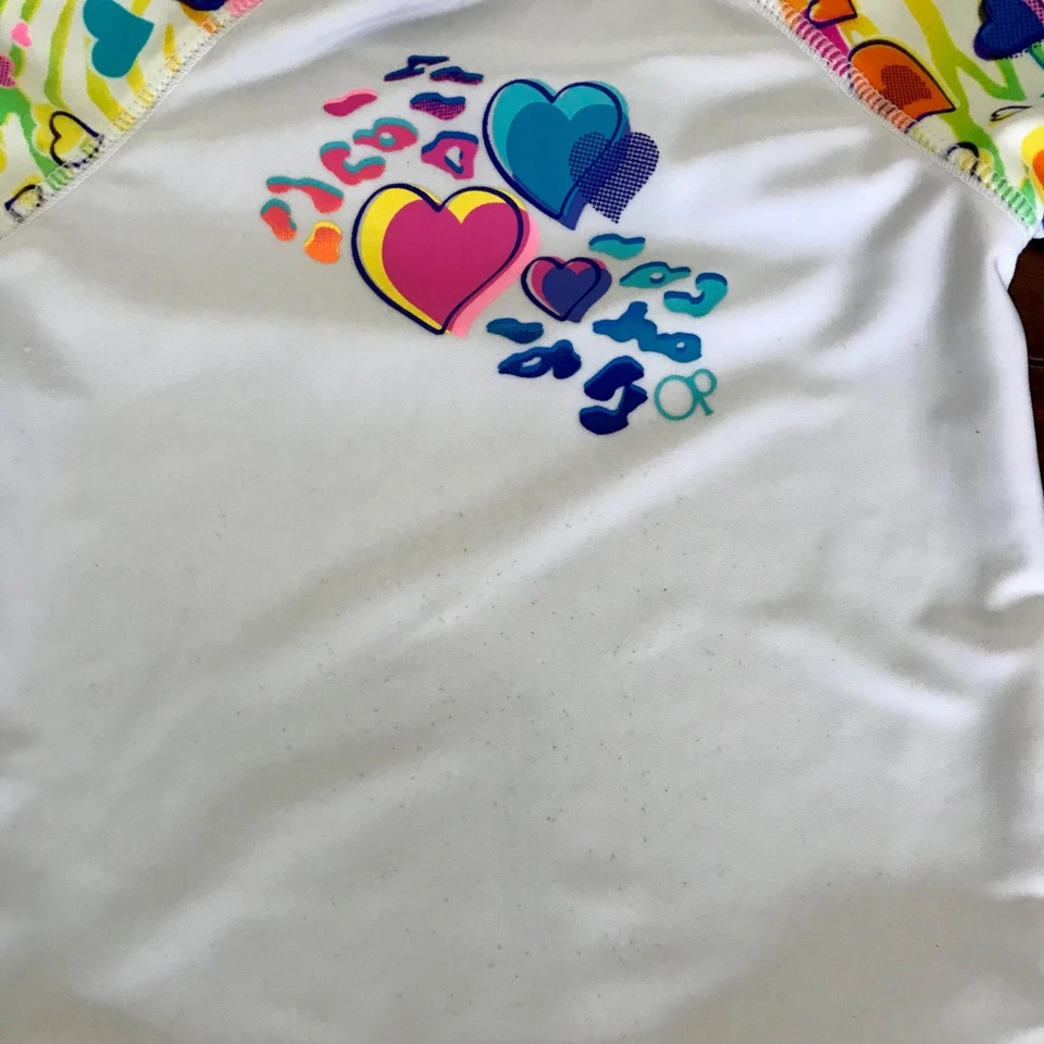 OP Ocean Pacific Baby Girl Bathing Swim Suit Rash Guard and Bottoms Size 12M - Image 2 of 4