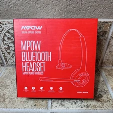 Mpow BH453A Black Bluetooth 5.0 Audio Wireless Headset Mic