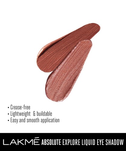 Lakme Absolute Explore Liquid Eye Shadow - Pink Champagne & Copper Glitter - Picture 3 of 10