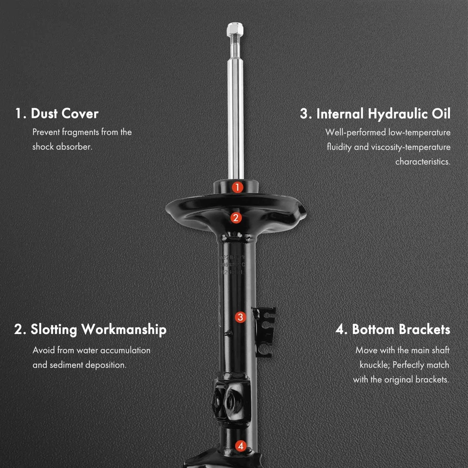 2x Amortiguador delantero izquierdo y derecho BMW E36 325i 1992-1995 328i 328is 325is Foto 2 de 4