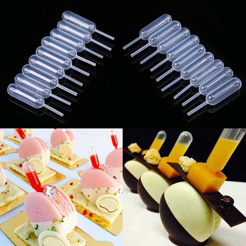 Gotero de pipetas de transferencia de plástico de 4 ml 100 piezas para kit de helados para cupcake - Imagen 4 de 9