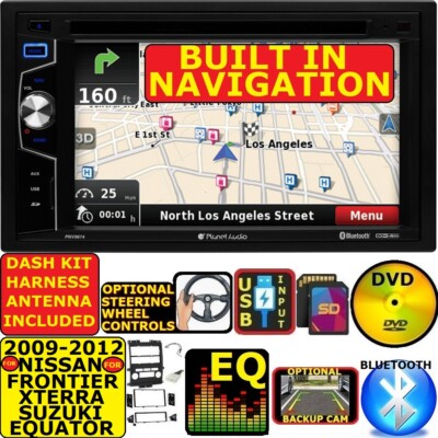 PLANET AUDIO CD/DVD USB/SD GPS NAVIGATION SYSTEM W/ BLUETOOTH CAR RADIO STEREO
