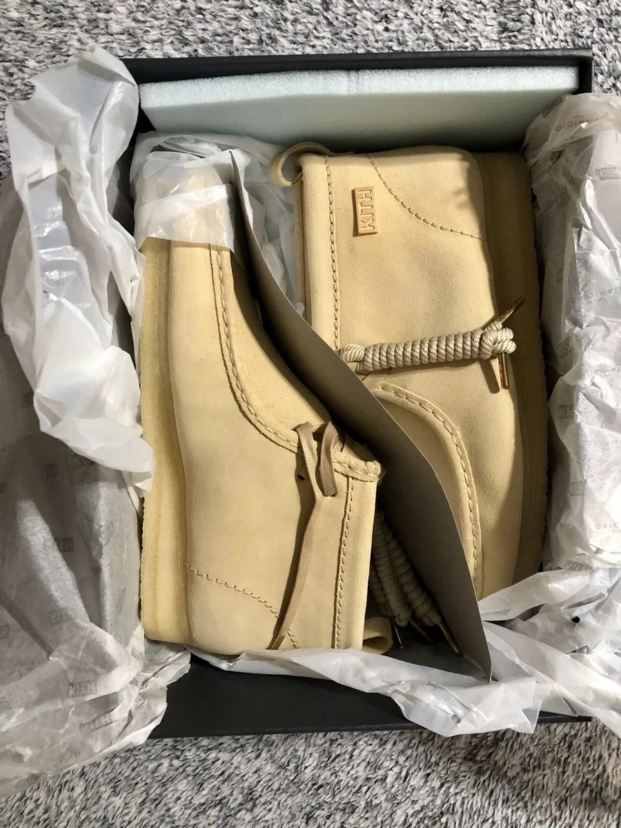 Deadstock Clarks Wallabee Boot Sand/Natural Men’s 7.5 Kith Originals Ronnie Fieg